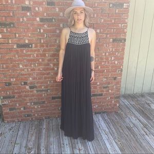 AMUSE society beaded dress open back Small Excelle